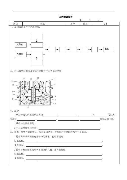 工程实训报告11