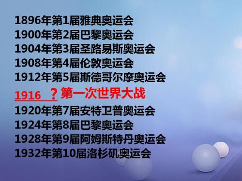 九年级历史上册第21课第一次世界大战课件新人教版
