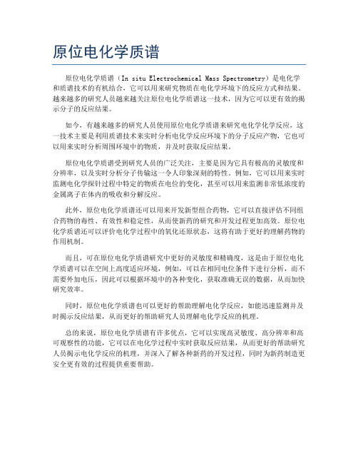 原位电化学质谱
