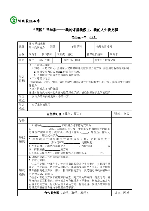 3-1-3-4通电导线在磁场中受到的力