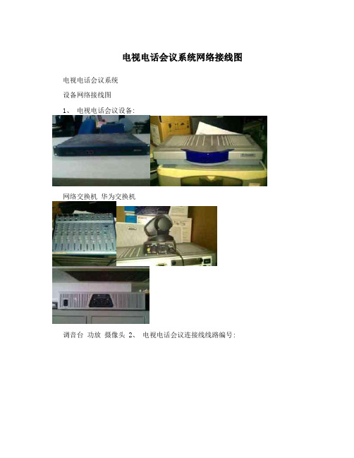 电视电话会议系统网络接线图