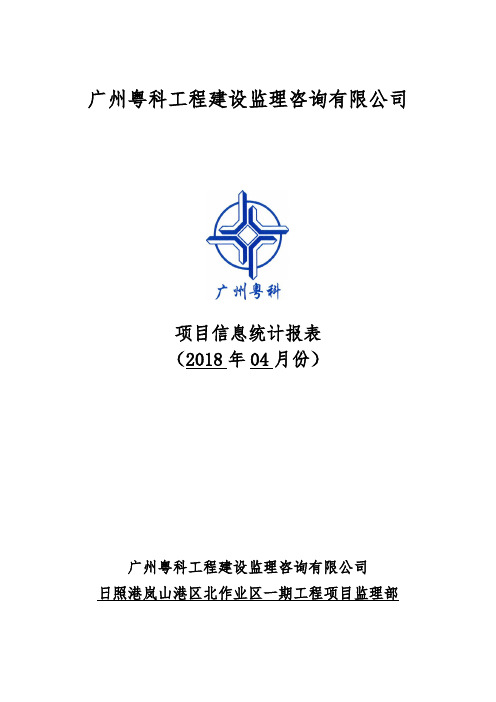 项目信息统计表(18年04月份)