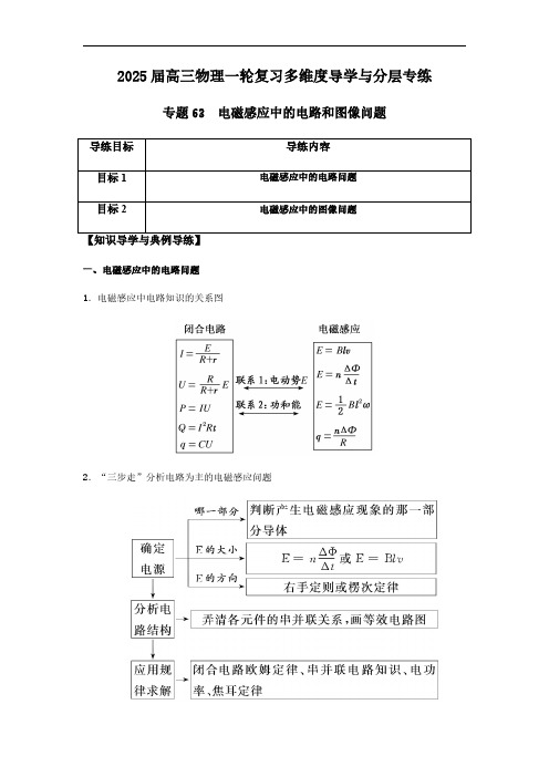 专题63 电磁感应中的电路和图像问题-2025版高三物理一轮复习多维度导学与分层专练