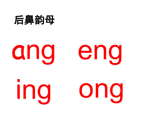 一年级上册语文课件-拼音14ang eng ing ong(2)_鄂教版 (共张PPT)