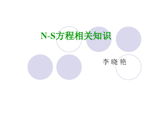 N-S方程相关知识课件