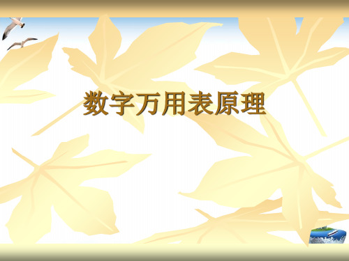 数字万用表原理PPT培训课件