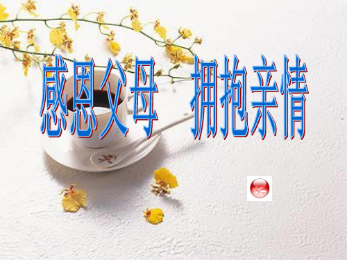 感恩父母,拥抱亲情   主题班会 获奖课件PPT
