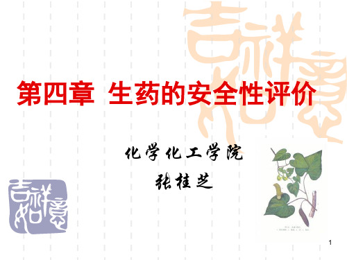 生药的安全性评价