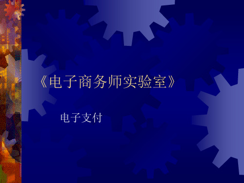 电子支付(实训)