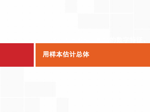 2019高三数学(北师大版理科)一轮课件10.3 统计图表、数据的数字特征、用样本估计总体精选ppt版本