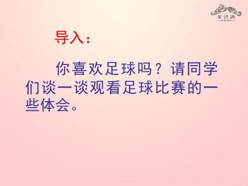 门外观球PPT课件5 鲁教版 (共13张PPT)