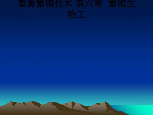 畜禽繁殖技术 第六章  繁殖生物工ppt课件