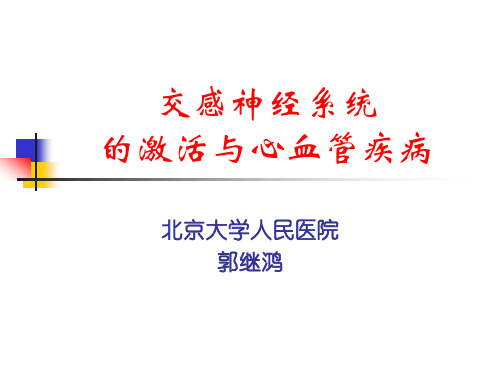 交感神经系统激活与心血管疾病
