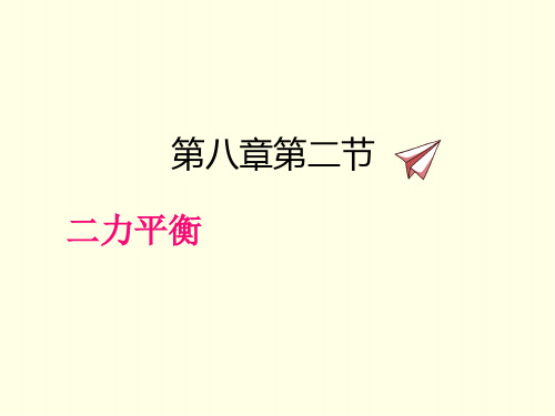 八年级下册物理课件(人教版)二力平衡