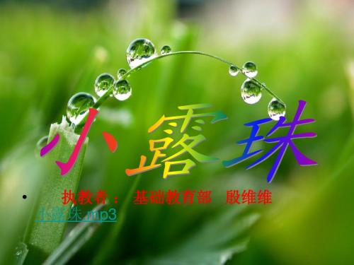 15.小露珠(30
