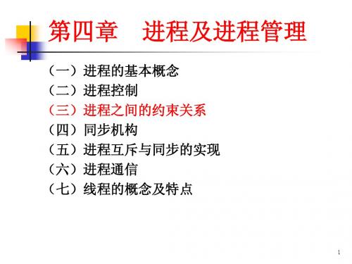操作系统课件_04-2进程及进程管理