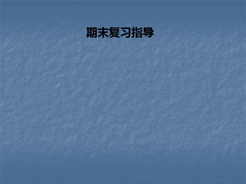 人教版八年级数学上册课件：期末复习指导(共49张PPT)