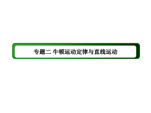 高考物理二轮复习 专题二 牛顿运动定律与直线运动课件 新人教版