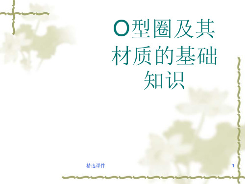 O型圈基础知识演示文稿