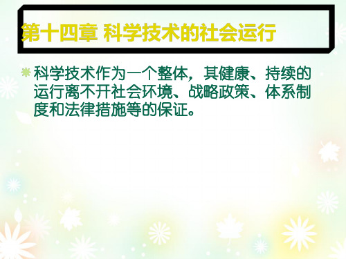 第十四章科学技术的社会运行课件
