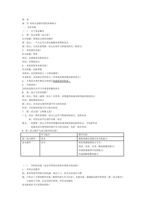 对外汉语教学概论1——2章整理