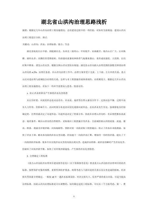 山洪沟治理