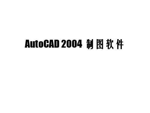 cad2004培训