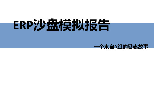 (完整版)ERP企业沙盘模拟经营总结