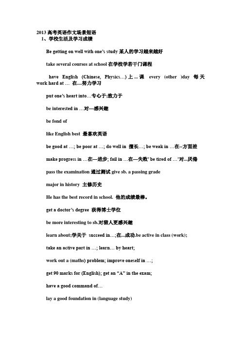2013年高考英语作文题目预测[1]