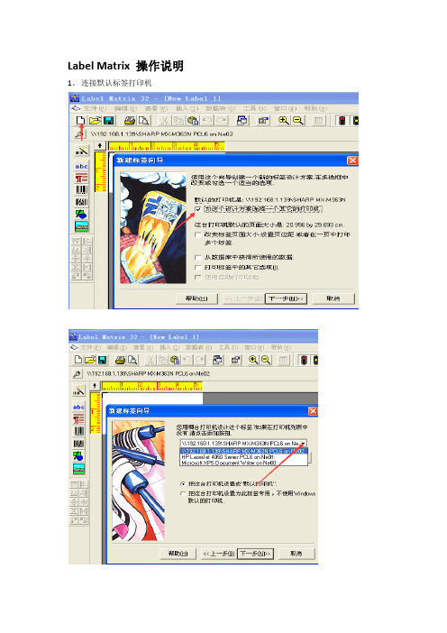 Label Matrix 32操作说明