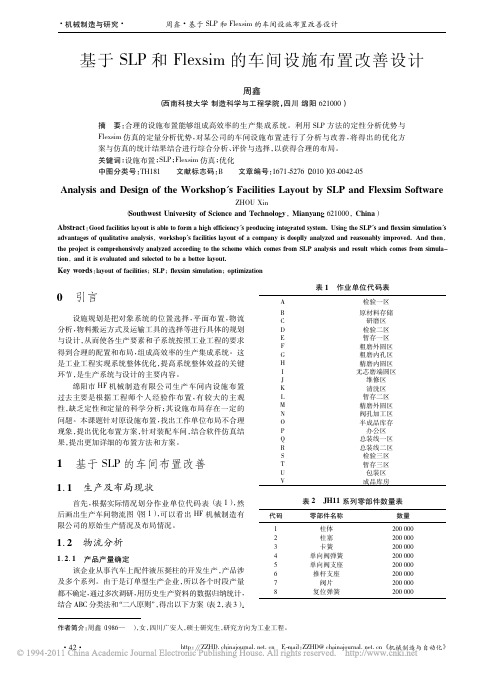 基于SLP和Flexsim的车间设施布置改善设计