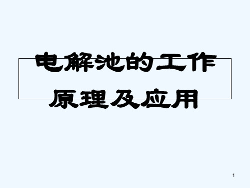 电解池的工作原理及应用-PPT课件