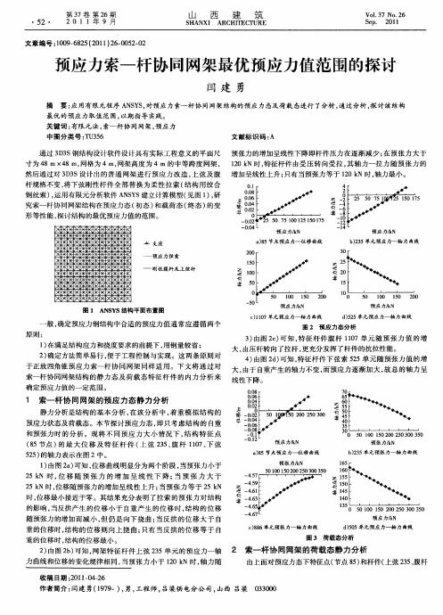 预应力索-杆协同网架最优预应力值范围的探讨