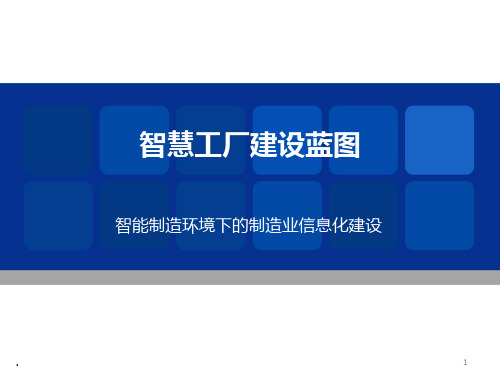 智慧工厂建设蓝图PPT课件