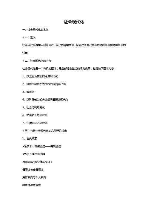 社会现代化