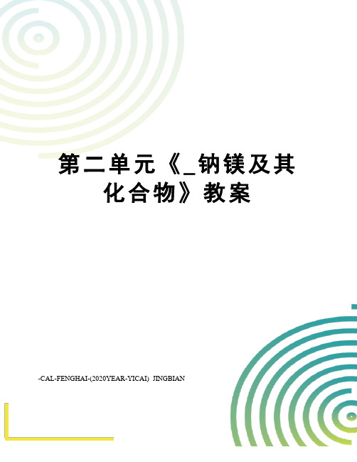 第二单元《_钠镁及其化合物》教案