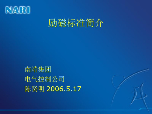 励磁标准简介