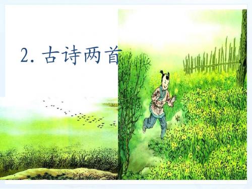 新课标人教版小学二年级语文下册：2、古诗两首PPT、优质教学课件