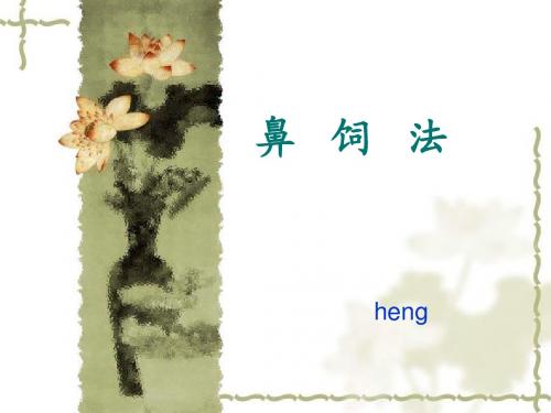 鼻   饲   法