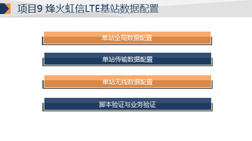 项目9 烽火虹信LTE基站数据配置
