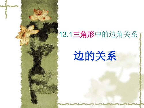 沪科版八年级数学上册-13.1三角形中的边角关系 教学课件