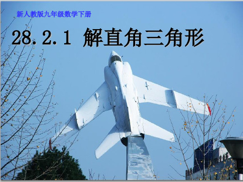 (第四课时)282解直角三角形1PPT课件