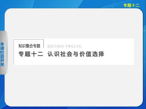 2020年高考政治二轮专题复习课件：专题十二
