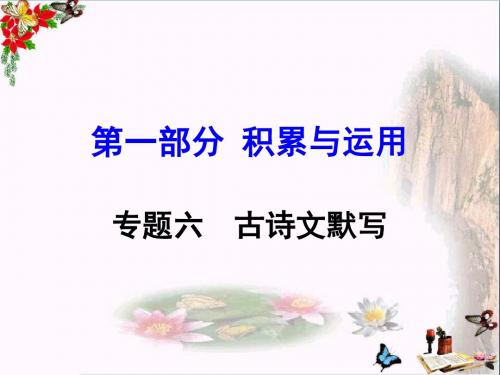 中考语文复习第一部分：积累与运用PPT优秀课件下载(13份)5(5张)