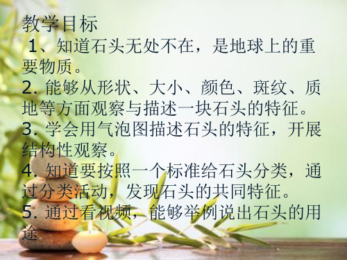 一年级下册科学课件-1.1石头 ｜ 苏教版(共27张PPT)