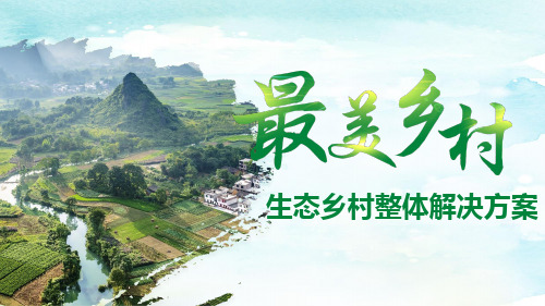生态乡村整体解决方案 乡村振兴实施方案