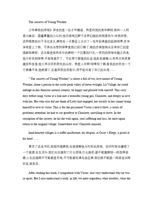 少年维特之烦恼读后感 中英