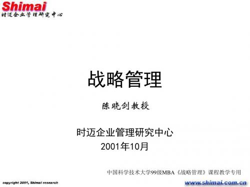 战略管理：战略环境分析