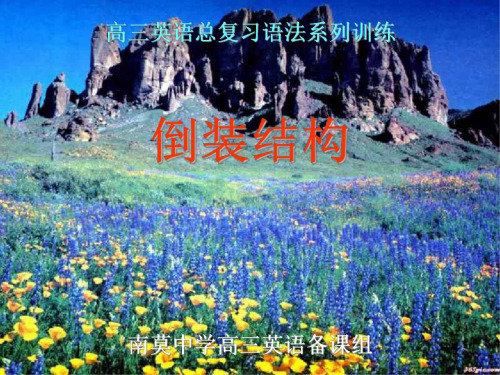 高考英语倒装结构