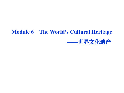 外研版高中英语选修七Module 6课件